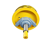 Crane end carriage wheel